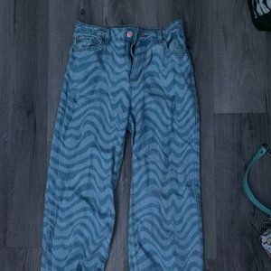 High Rise Wavy Hippie Jeans